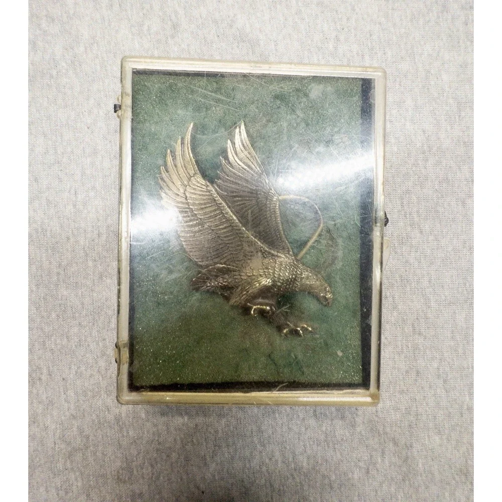 Vtg Great Chicago Buckle Co‎ Silver American Eagle 1970's USA Made